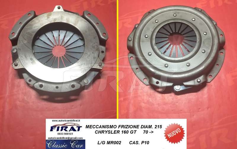 MECCANISMO FRIZIONE CHRYSLER 160 GT DIAM. 215 (MR002)